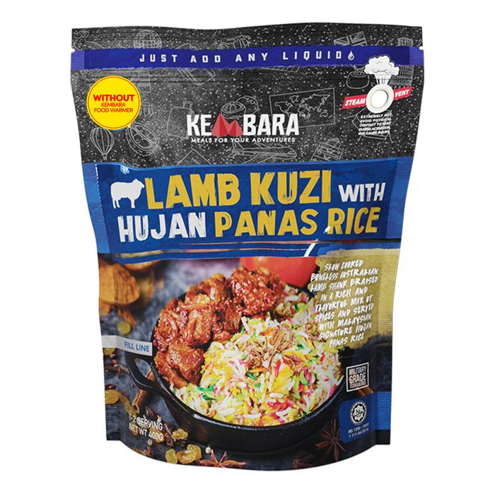 Lamb Kuzi dengan Nasi Hujan Panas