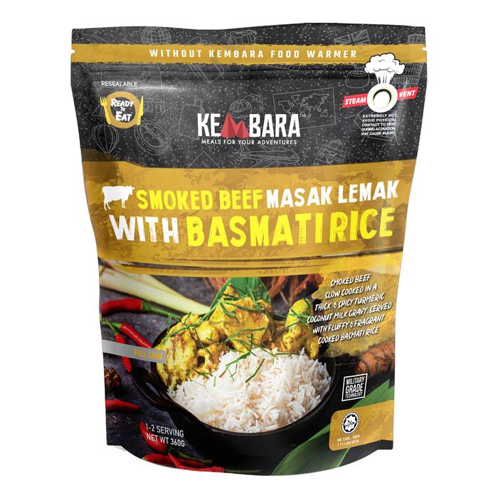 Smoked Beef dengan Nasi Basmati